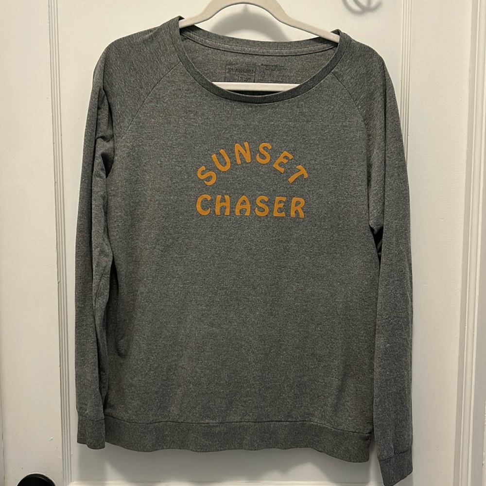 Patagonia Long Sleeve Responsibility Gray Medium Tee